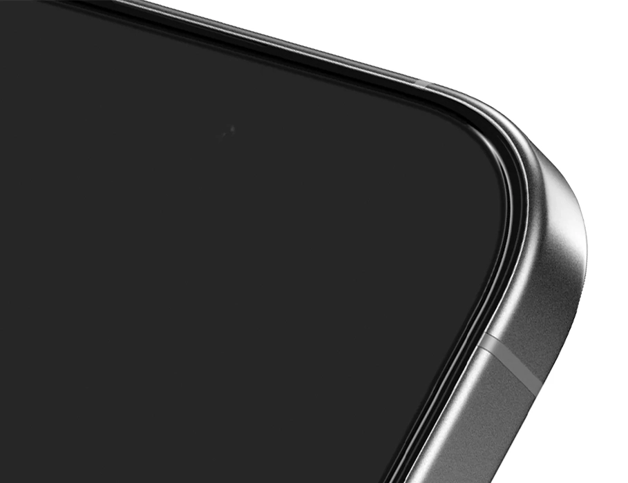 Захисне скло Nomad Screen Protector Glass на iPhone 17 Pro Max — вигляд крупним планом