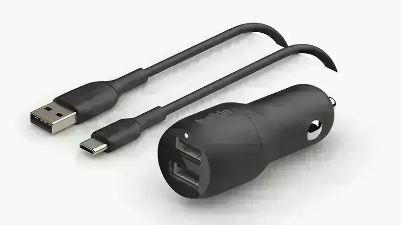 avtomobilniy-zaryadniy-pristriy-z-kabelem-belkin-boostcharge-dual-usb-a-car-charger-24w-usb-a-to-usb-c-cable