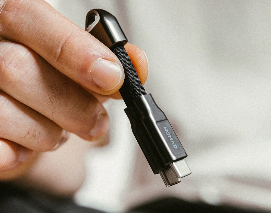 Nomad USB-C ChargeKey Cable 240W із нейлоновою оплеткою та цинковими наконечниками