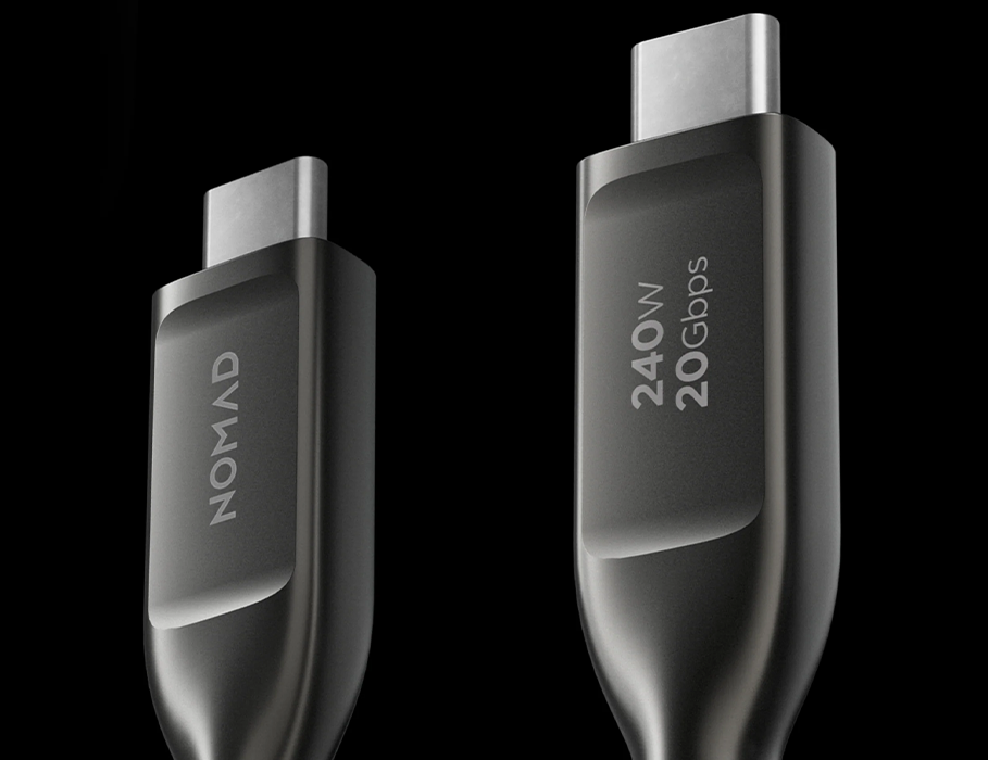 Кабель Nomad USB4 Kevlar Cable 240W 1 m - Carbide (NM009827858)