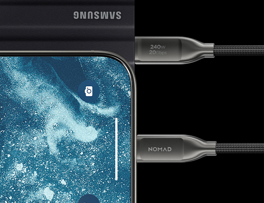 Кабель Nomad USB4 Kevlar Cable 240W 1 m - Carbide (NM009827858)