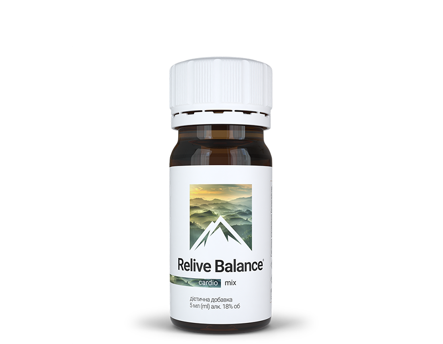 Дієтична добавка Relive Balance Cardio - 60 флаконів/30-денний курс