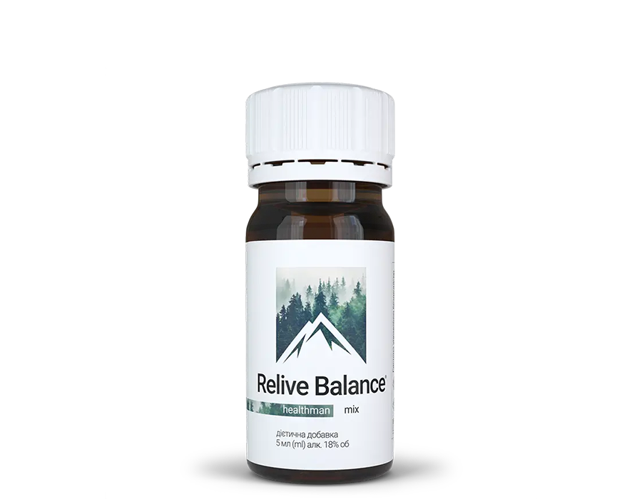 Дієтична добавка Relive Balance Healthman - 60 флаконів/30-денний курс