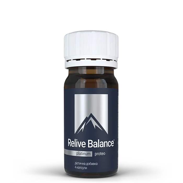 Дієтична добавка Relive Balance Platinum - 60 флаконів/30-денний курс