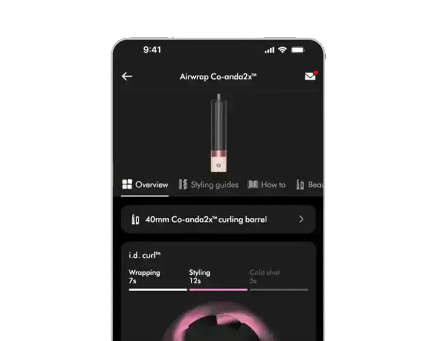 Dyson Airwrap Coanda 2x —вигляд додатку