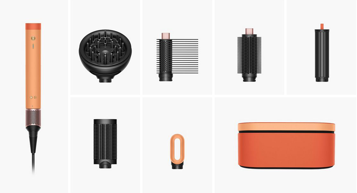 Мультистайлер-фен Dyson Airwrap Co-anda2x Multi-styler & Dryer Curly+Coily - Ceramic Apricot/Topaz EU (266836-01)