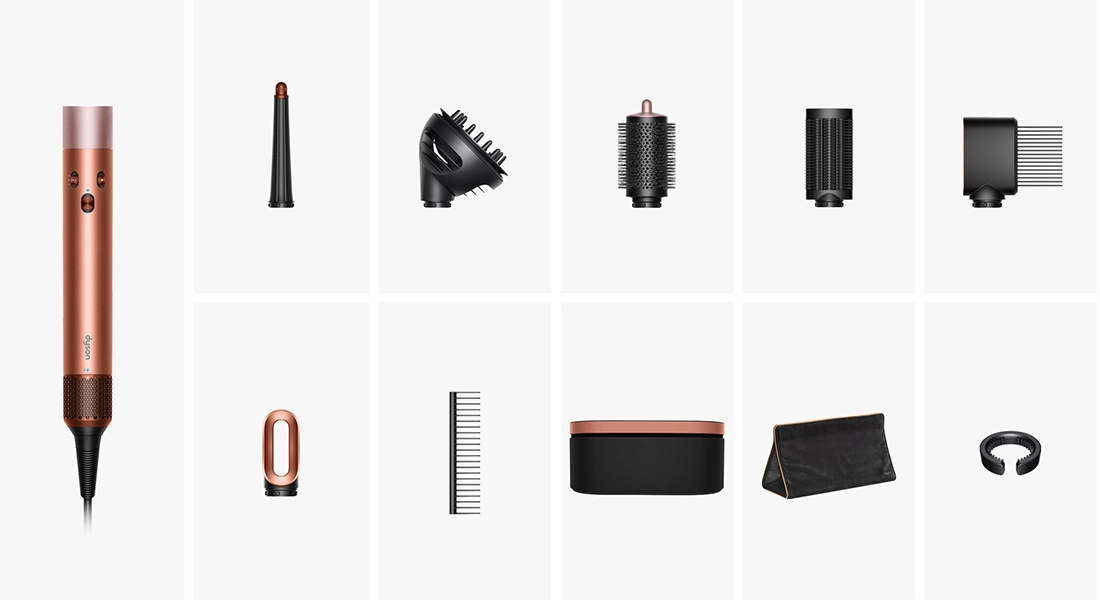 Стайлер для кучерявого волосся Dyson Airwrap i.d. Multi-Styler and Dryer Curly+Coily - Amber Silk (142899-01) EU