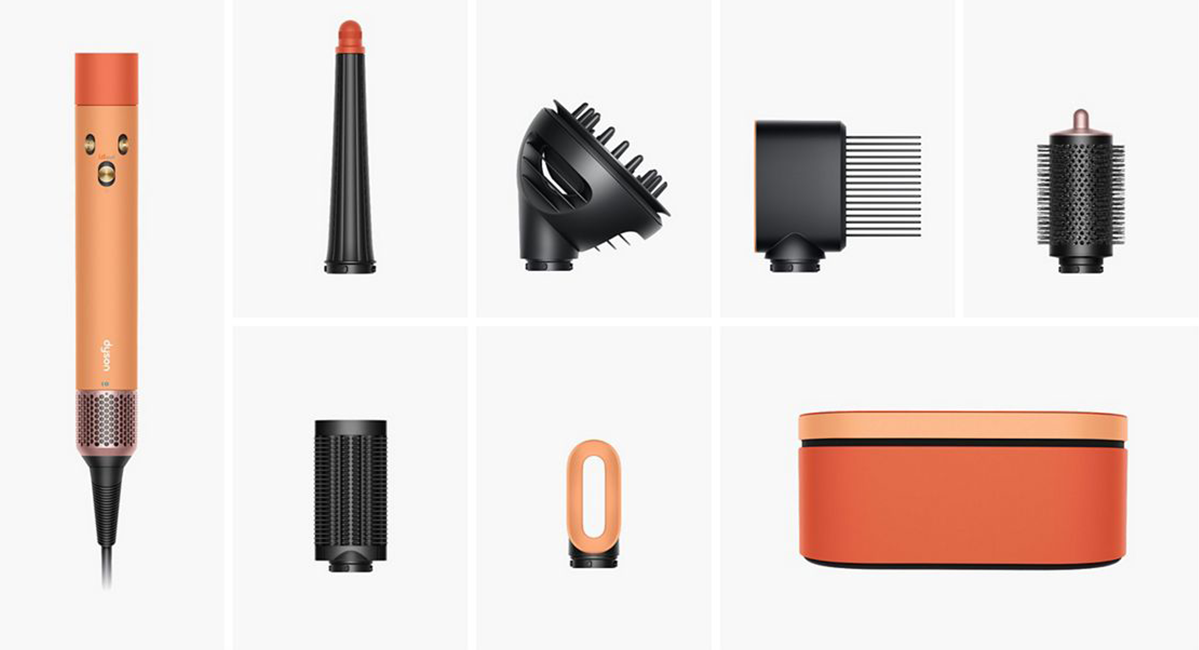 Стайлер для вьющихся волос Dyson Airwrap i.d. Multi-Styler and Dryer Curly+Coily - Ceramic Apricot/Topaz EU (259213-01)