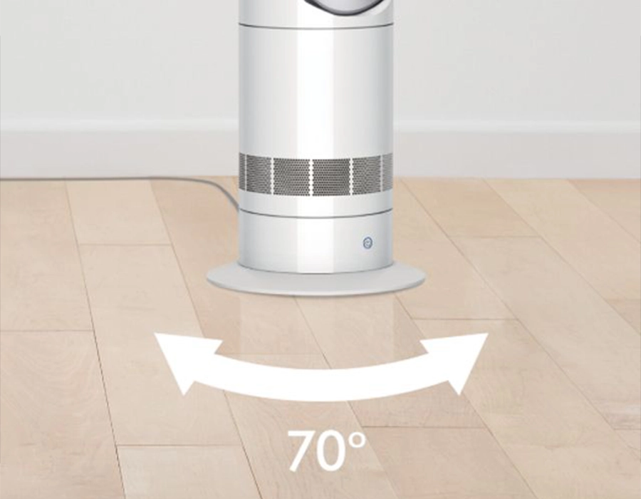 Обертальний рух вентилятора Dyson Cool AM07 на 70 градусів