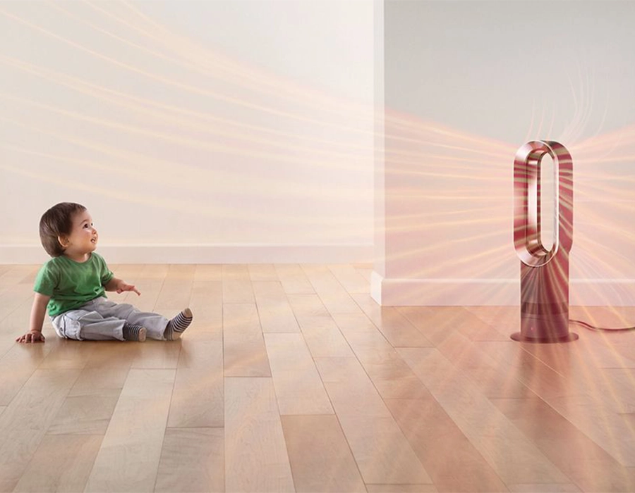 Очиститель Dyson AM09 в режиме тёплого воздуха