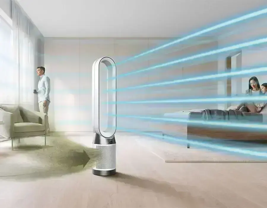 Дисплей Dyson Purifier Cool Gen1 с показателями качества воздуха
