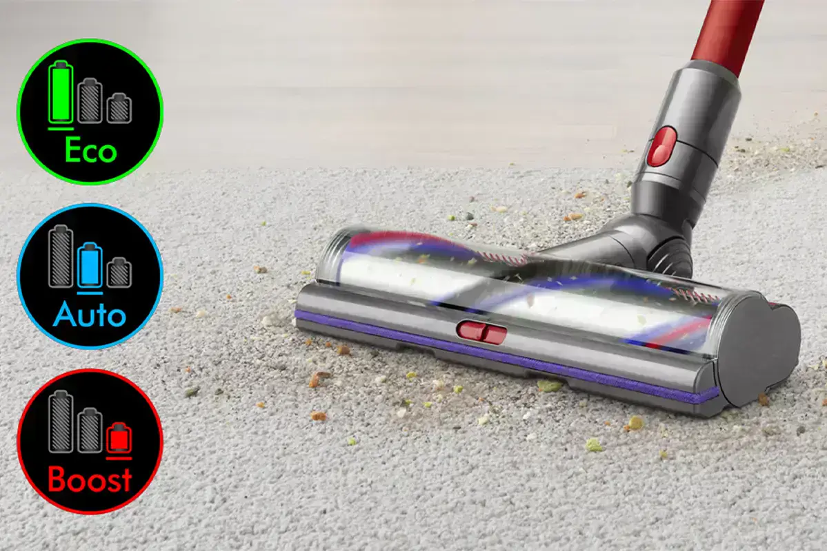 3 потужні режими очищення на пилососі dyson outsize vacuum