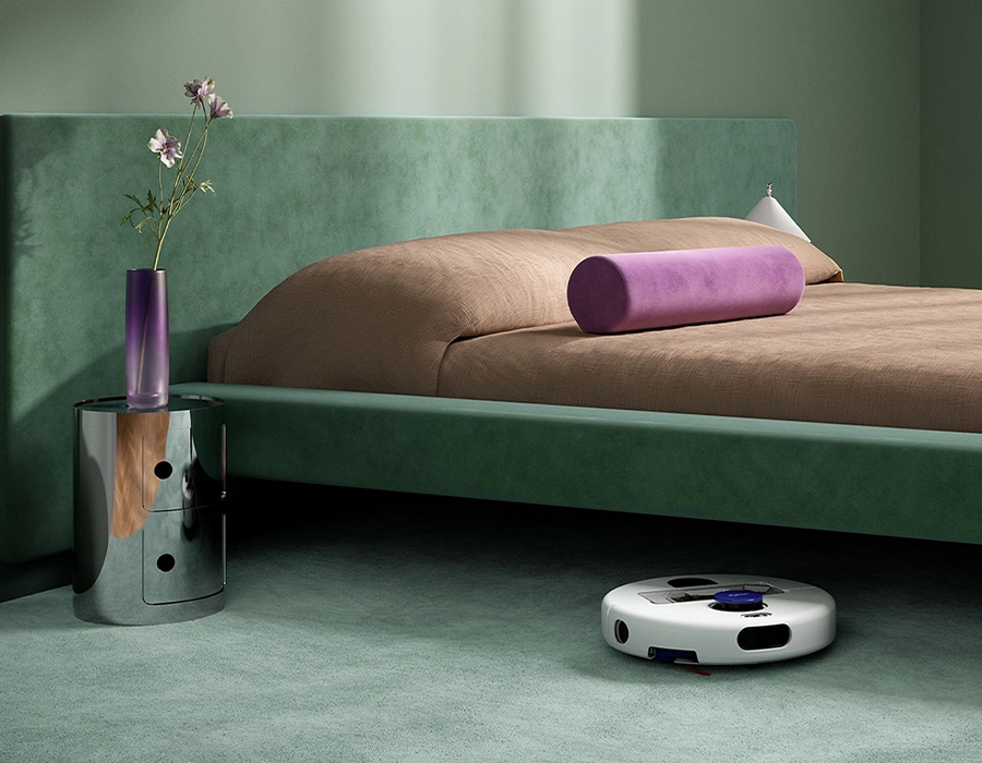 Робот-пилосос з вологим прибиранням Dyson R2 Nurovi Wash+Dry - Light Grey/Vinca Blue (664874-01)