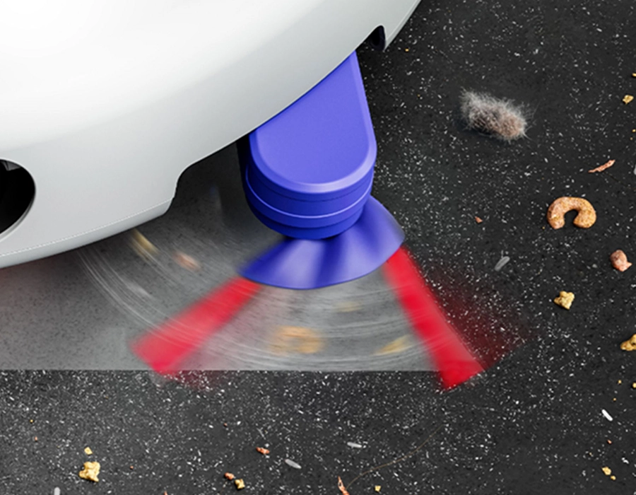 Робот-пилосос з вологим прибиранням Dyson R2 Nurovi Wash+Dry - Light Grey/Vinca Blue (664874-01)