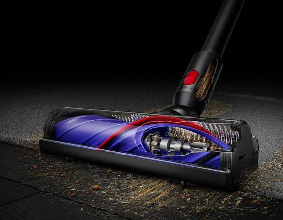 Dyson V8 Cyclone — демонстрація потужності всмоктування
