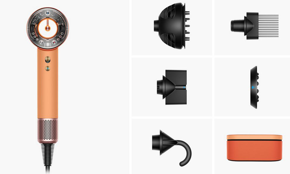 Фен для волос Dyson Supersonic HD16 Nural Hair Dryer Curly+Coily - Ceramic Apricot/Topaz EU (245674-01)
