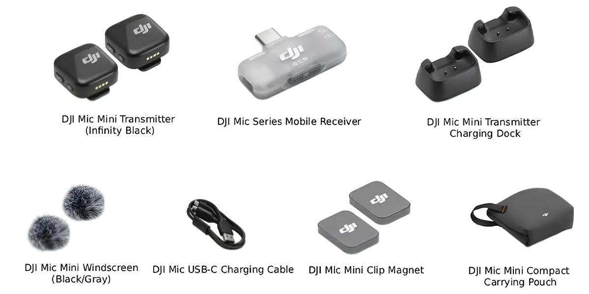 Микрофонная система DJI Mic Mini Mobile Version [2 TX + 1 Mobile RX] (CP.RN.00000458.01)