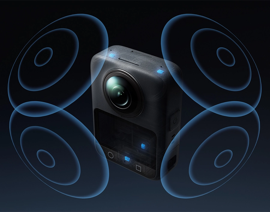 Мікрофони DJI Osmo 360 для просторового стереозвуку