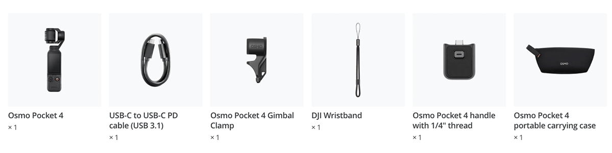 Екшн-камера DJI Osmo Pocket 4 Standard Combo
