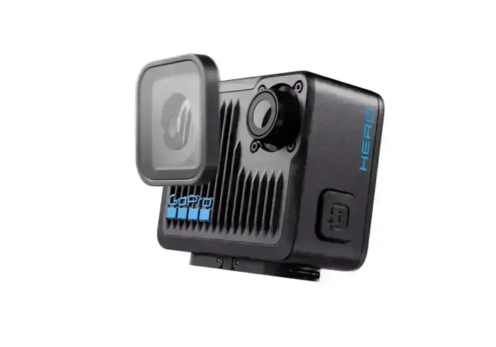 съемная линза на экшн-камере gopro hero 4k uhd tiny camera