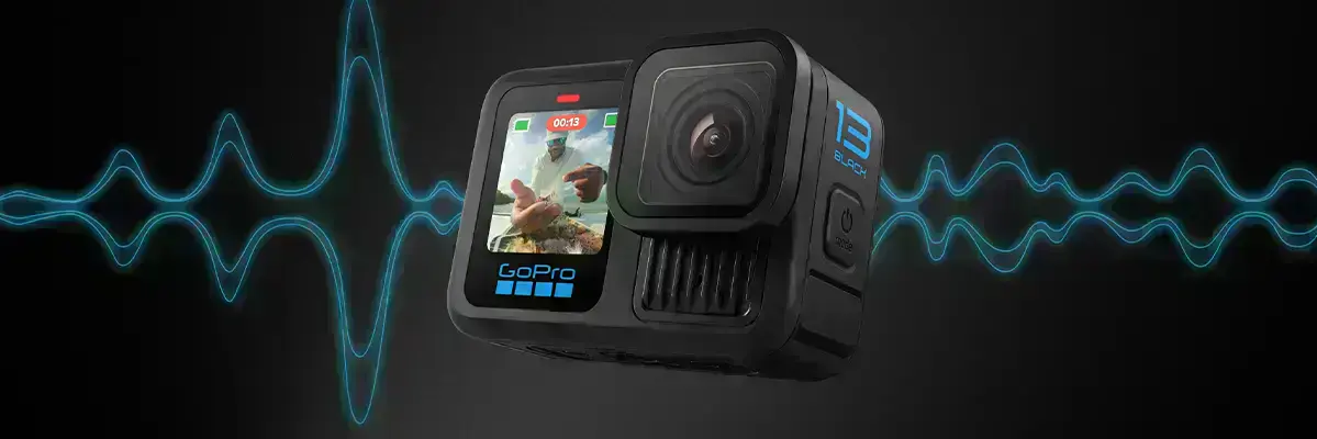 экшн-камера GoPro HERO13 и волны звука