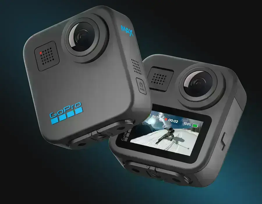 Подвійні об'єктиви GoPro MAX 2 з можливістю зйомки в 5,6K
