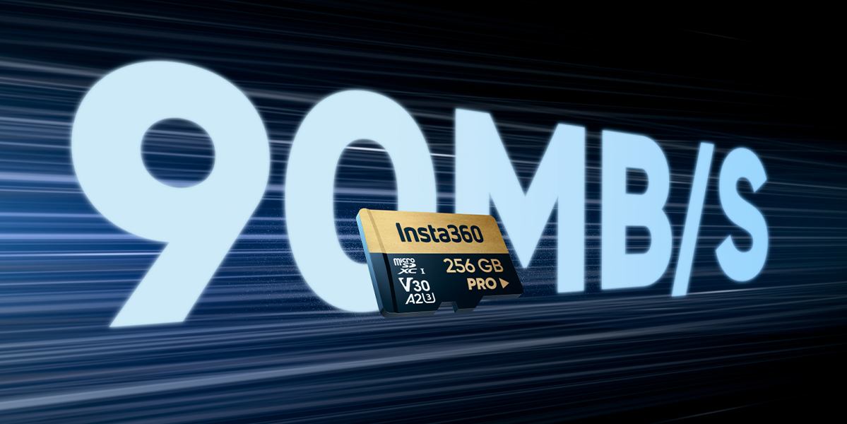 Карта памяти Insta360 256 GB MicroSDXC UHS-I U3 V30 A2 Class 10 (CINSBAVL)