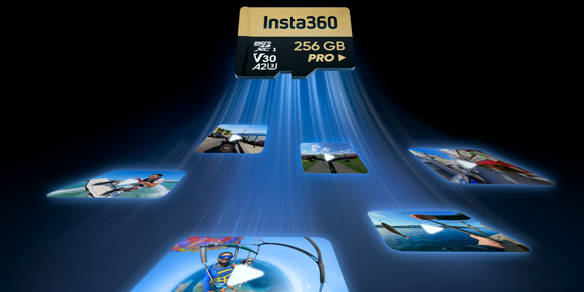 Карта памяти Insta360 256 GB MicroSDXC UHS-I U3 V30 A2 Class 10 (CINSBAVL)