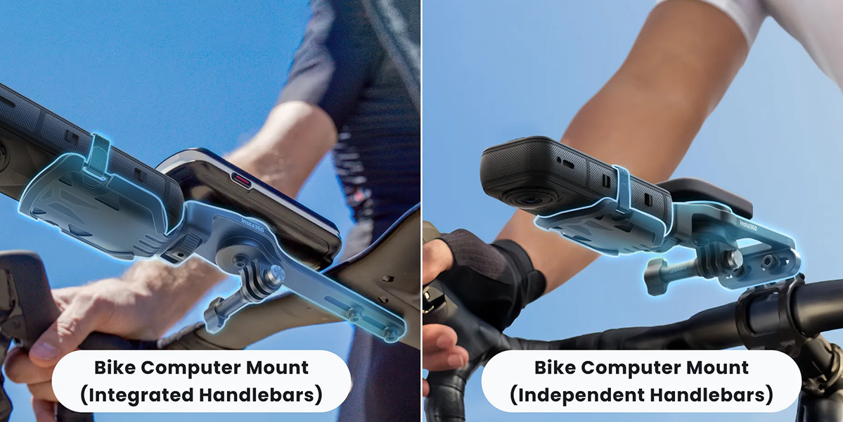 Кріплення для велокомп'ютера на інтегроване кермо Insta360 Bike Computer Mount - Integrated Handlebars [Pro]