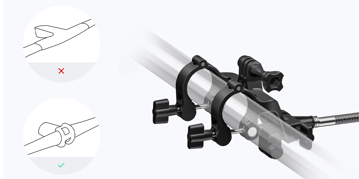 Кріплення на кермо велосипеда для зйомки від третьої особи Insta360 Third-Person Bike Handlebar Mount (CINSTAVG)