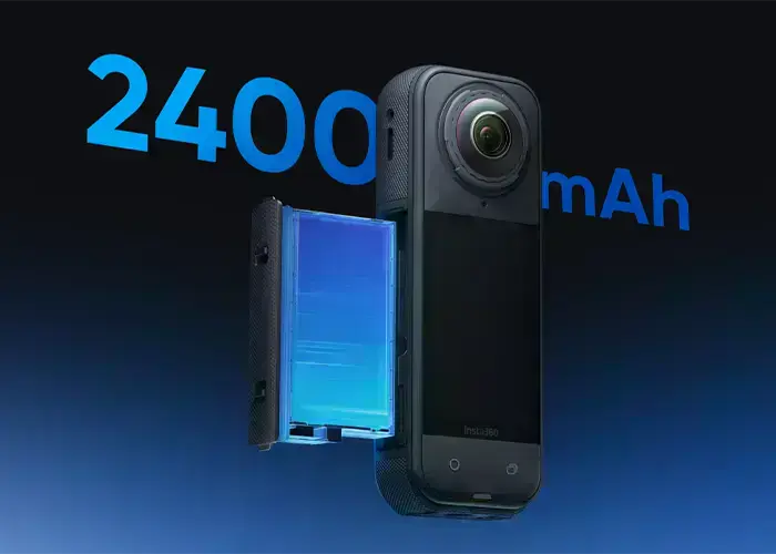 Акумулятор Insta360 X5 на 2400 мАг для тривалого запису до 185 хвилин