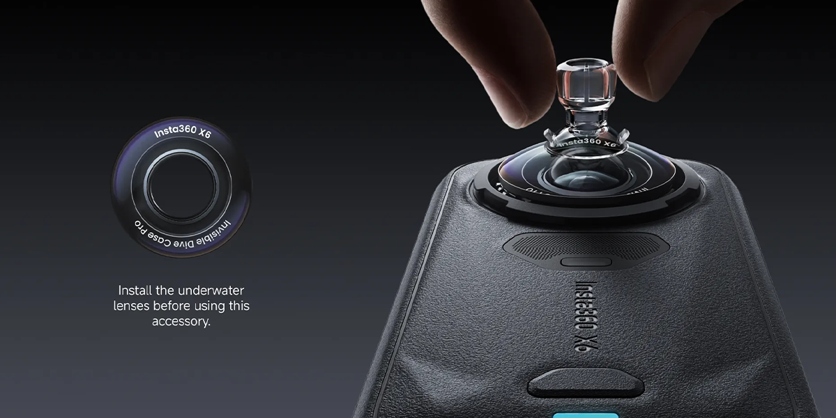 Подводный бокс для 360° съемки Insta360 X6 Invisible Dive Case Pro (CINSBBXG)