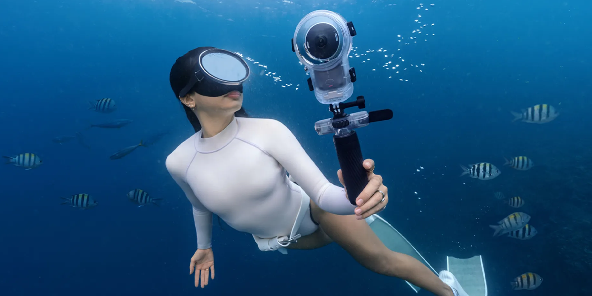 Подводный бокс для 360° съемки Insta360 X6 Invisible Dive Case Pro (CINSBBXG)
