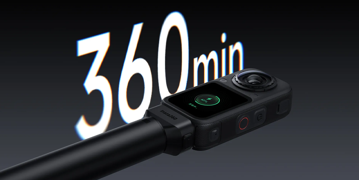Селфи-монопод со встроенным аккумулятором Insta360 X6 Power Selfie Stick (CINSBBXP)