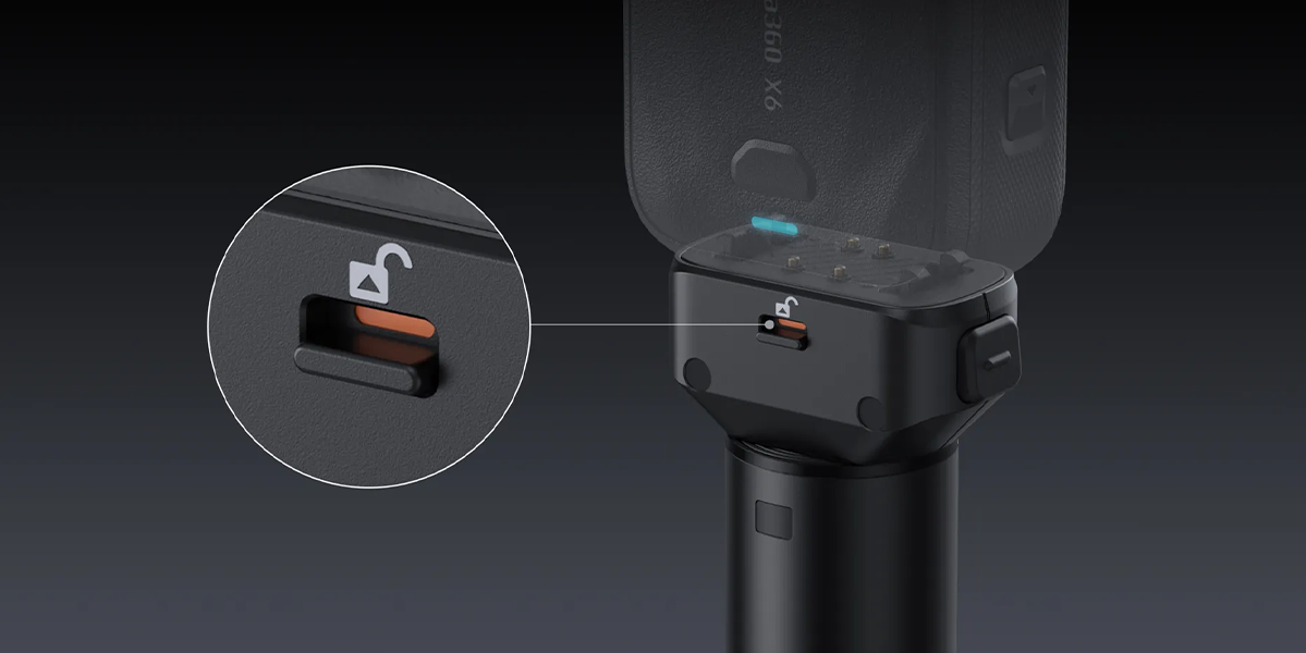 Селфи-монопод со встроенным аккумулятором Insta360 X6 Power Selfie Stick (CINSBBXP)