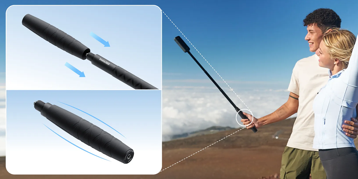 Монопод для екшн-камери Insta360 Invisible Selfie Stick 85cm (CINSCAVG)