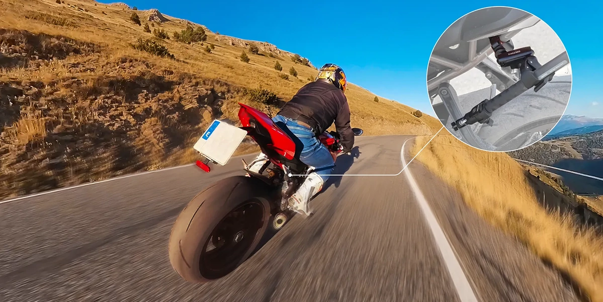 Тримач для моноподу на мотоцикл Insta360 Motorcycle Selfie Stick Support Clamp (CINSBAVF)