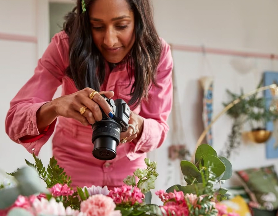 Фотоаппарат Canon EOS R50 kit [RF-S 18-45mm] IS STM + RF-S 55-210mm] IS STM - Black (5811C034)