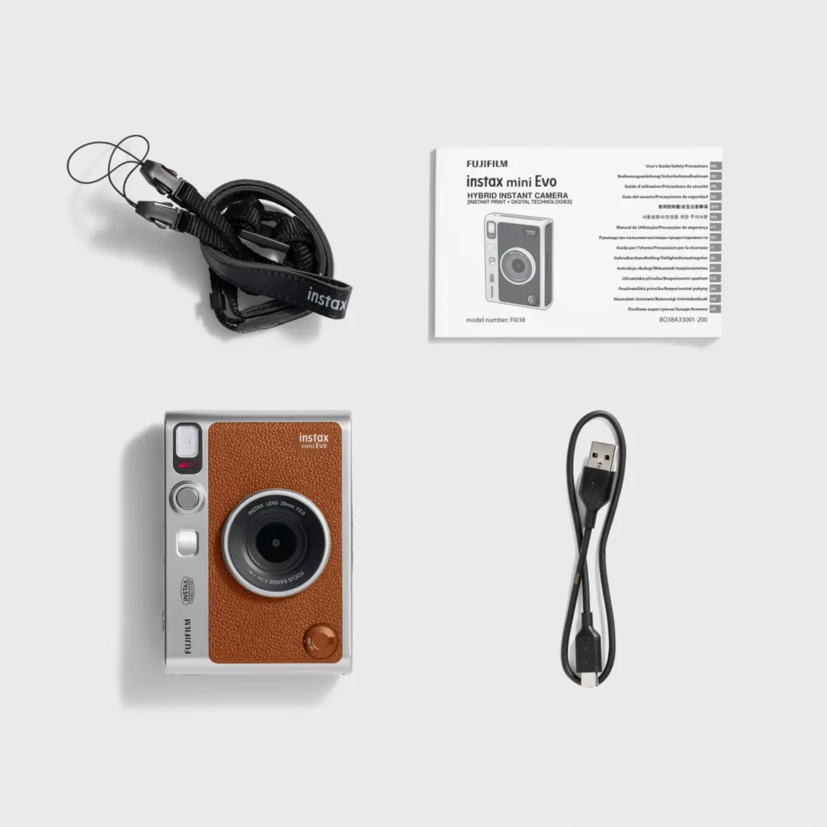 Фотокамера мгновенной печати Fujifilm Instax mini EVO - Brown (16812534)