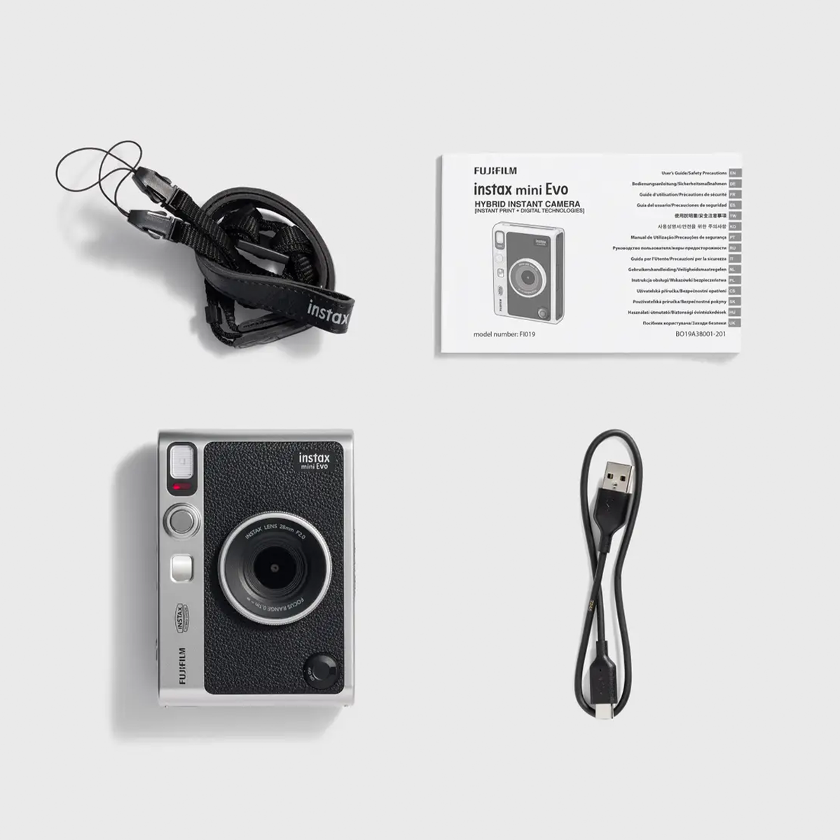 Фотокамера мгновенной печати Fujifilm Instax Mini EVO - Black (16745157)