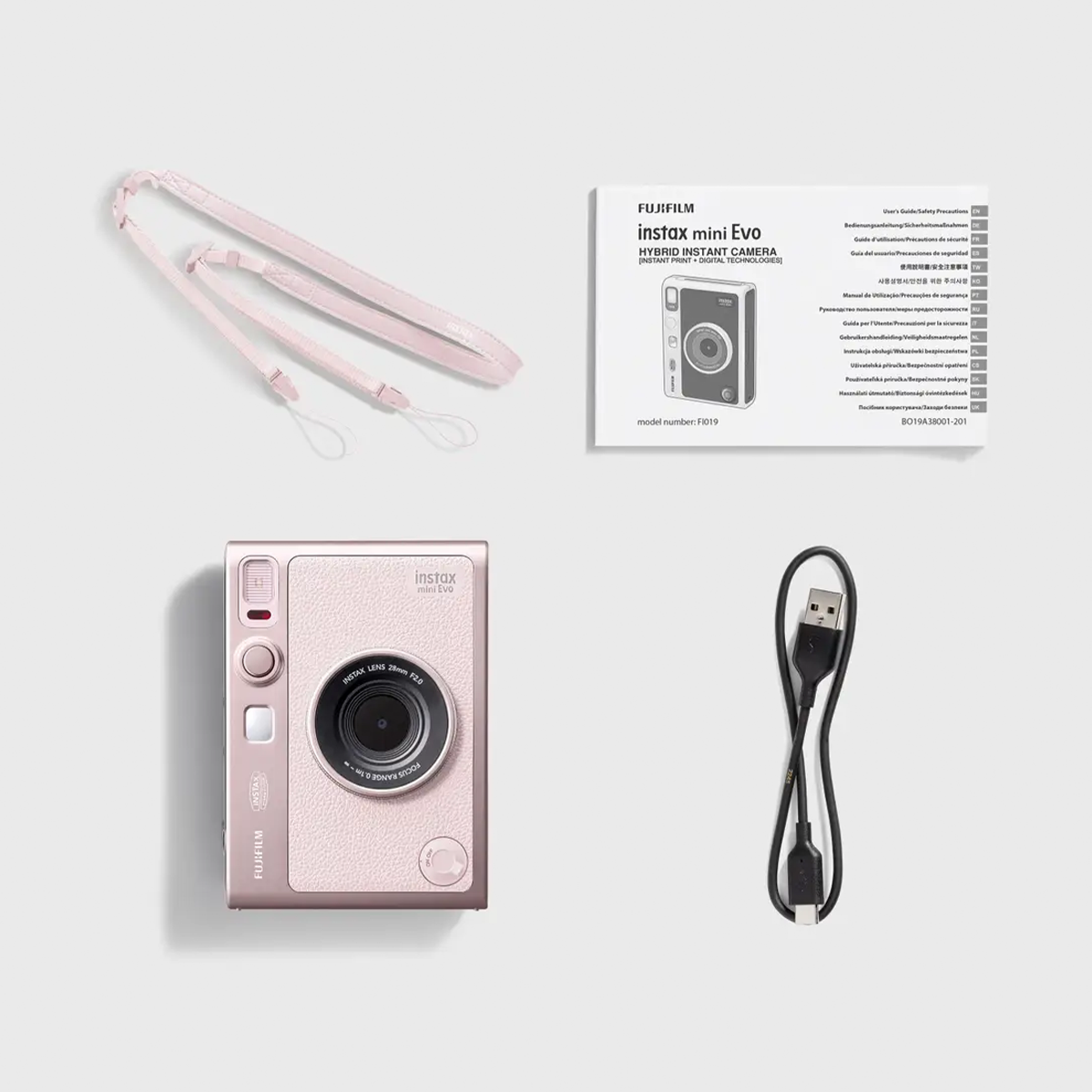 Фотокамера миттєвого друку Fujifilm Instax Mini EVO - Gentle Rose (16962315)