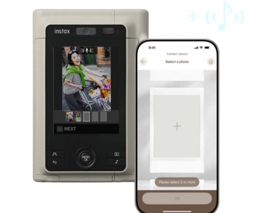 instax mini LiPlay+ с функцией записи звука в камере