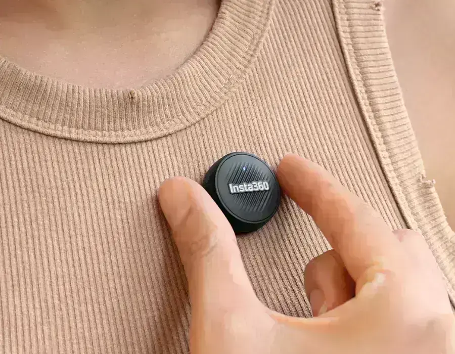 Управление функциями записи непосредственно с передатчика Insta360 Mic Air