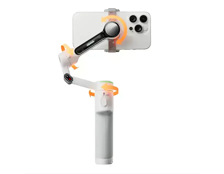 Insta360 Flow 2 Pro - 3-осьова стабілізація у дії