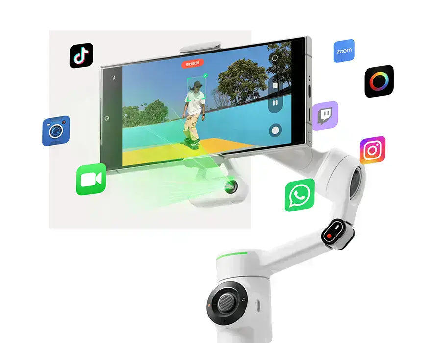 Insta360 Flow 2 Pro - стабілізатор з Apple DockKit