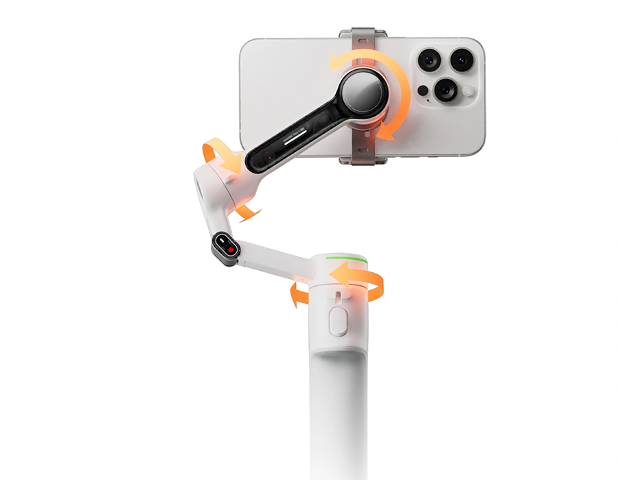 Трьохосьова стабілізація Insta360 Flow 2 під час динамічної зйомки