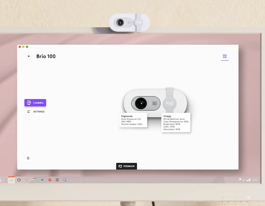 Програма Logi Options+ для налаштування Logitech Brio 100