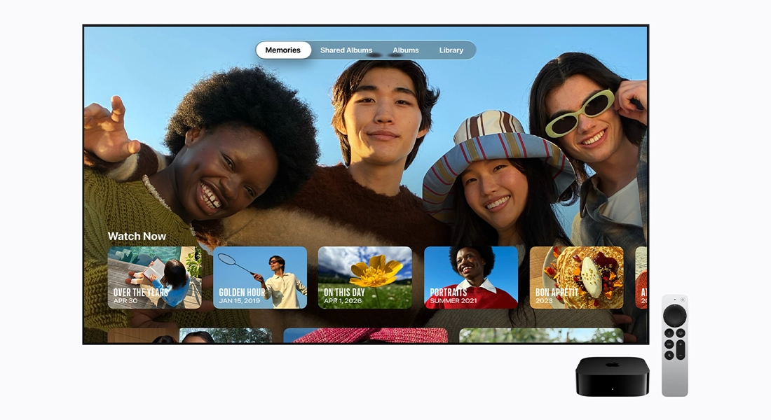 Медіаплеєр Apple TV 4K 4th Gen [2026] 128GB Wi-Fi + Ethernet (MLFF4) EU Plug