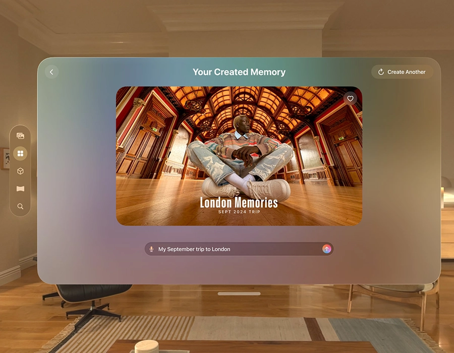 Apple Vision Pro M5 створення 3D-фотографій та відео для занурення у спогади