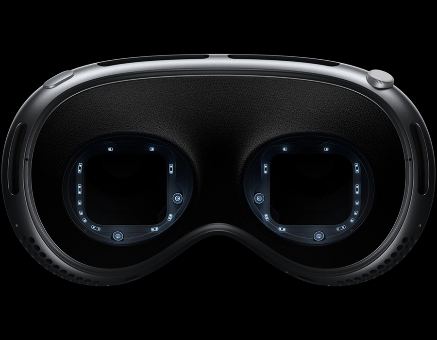 Apple Vision Pro M5 точне відстеження погляду світлодіодами та інфрачервоними камерами
